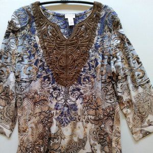 Chico’s Mara Blue Grotto Top